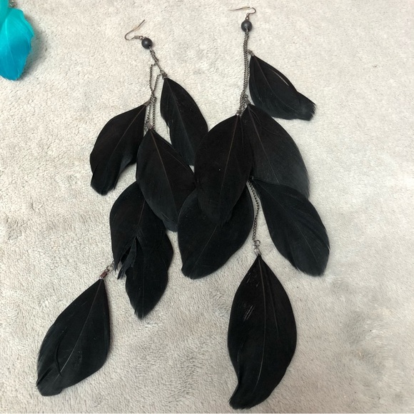 Feather Earrings - Set of 4 pairs - Picture 5 of 9